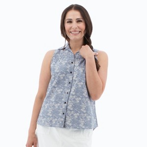 Old Ranch Brands Women's Ariella Button Front Tank - 1 of 4