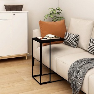 vidaXL Side Table Black 15.7 in.x11.8 in.x23.2 in. Engineered Wood - 1 of 4