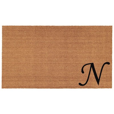 Calloway Mills 153621830N Urban Chic Monogram Doormat 17 In. x 29 In. (Letter N)