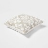 Cotton Textured Square Throw Pillow Sage/Cream - Threshold™ - image 3 of 4