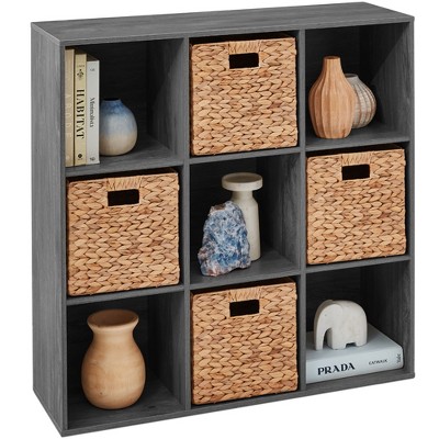 Best Choice Products 9-Cube Bookshelf, 11in Display Storage Organizer w/ 3 Removable Back Panels