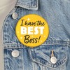 Big Dot of Happiness Happy Boss's Day - 3 inch Best Boss Ever Badge - Pinback Buttons - Set of 8 - 3 of 4