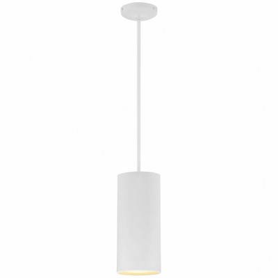 Matte White Modern Mini Drum Pendant Light for Indoor/Outdoor