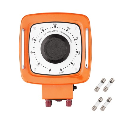 VEVOR 3000VA Auto Variable Voltage Transformer, 23 Amp, 110V Input 0-130V Output AC Voltage Regulator, with LCD Display, Orange