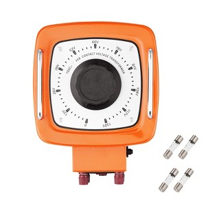 VEVOR 3000VA Auto Variable Voltage Transformer, 23 Amp, 110V Input 0-130V Output AC Voltage Regulator, with LCD Display, Orange - 1 of 4