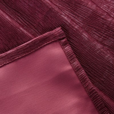 Maroon Polyester Blackout Window Curtain Panels, 52 x 108 Inches