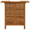 Bar Table Warm Brown Solid Acacia Wood 43.3x19.7x41.3 in - 4 of 4