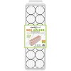 J&V TEXTILES Egg Container With Lid and Handle for Refrigerator Organization- Pack of 2 - Clear Stackable Egg Holder for Kitchen or Pantry - 3 of 4