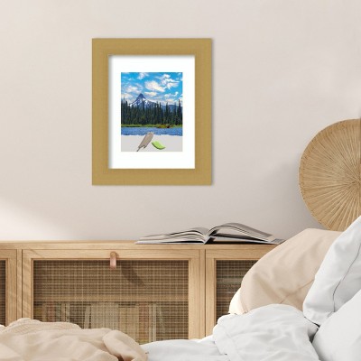 Grace Brushed Gold 8x10 Polystyrene Wall Picture Frame