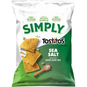 Frito-Lay Simply Tostitos Sea Salt and Avocado Oil - 7.5oz - 1 of 4