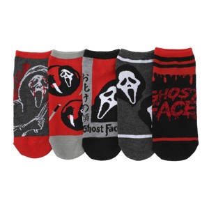 Ghostface Character Art Women’s 5-Pair Ankle Socks - 1 of 4