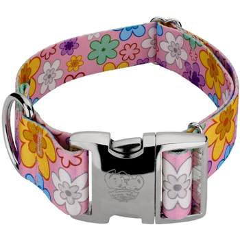 Country Brook Petz 1 1/2 Inch Premium May Flowers Dog Collar