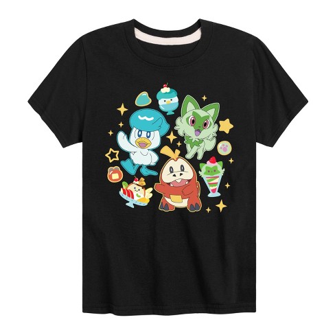 Boys' - Pokémon - Sprig Fuec Quax Cafe Short Sleeve Graphic T-Shirt - image 1 of 4