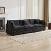 Cloud Sofa 3-Seater, Modular Sectional Couch with Chenille Fabric & High-Elastic Double-Layer Cushions â€ - 2 of 4