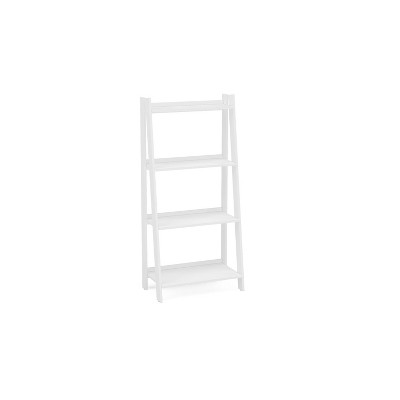 53.14" Lisbon 4 Shelf Bookshelf White - Chique