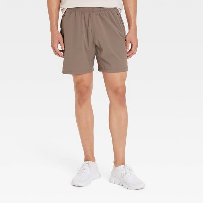 Men's Stretch Woven Shorts 7" - All In Motion™ Persuading Gray L