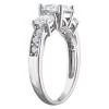 White Lotus Platinum Over Sterling Silver Lab Created Moissanite Ring - 2 of 3