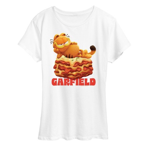 Women's - Garfield - Laying On Lasagna Short Sleeve Graphic T-Shirt - image 1 of 4