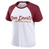 NCAA Arizona State Sun Devils Women's White Stitch T-Shirt - 2 of 3