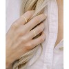 8-12PCS 14K Gold Stacking Ring Set for Women Dainty Thumb Stackable Rings Gold Heart - 4 of 4