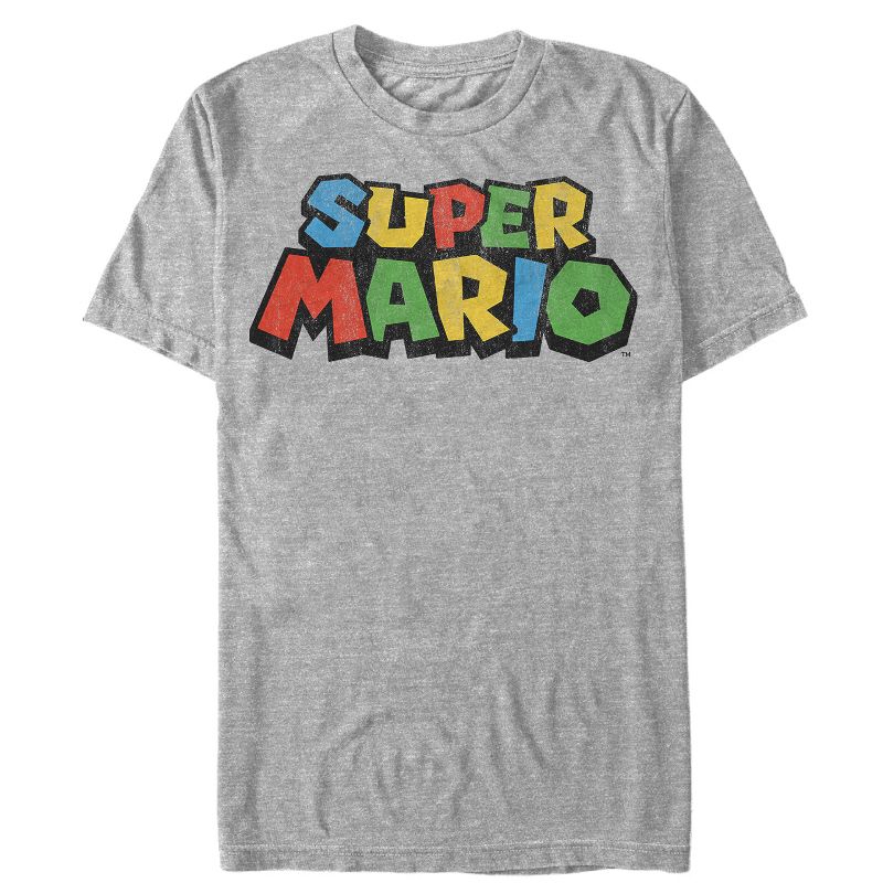 Men's Nintendo Super Mario Bright Logo T-Shirt, 1 of 5