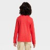 Boys' Long Sleeve "Don't Stop Believing" Graphic T-Shirt - Cat & Jack™ Red - 3 of 4
