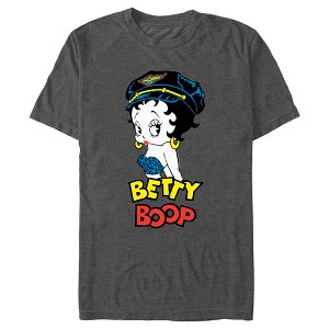 Men's Betty Boop Leopard Top Betty T-Shirt - 1 of 4