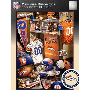 MasterPieces 500 Piece Puzzle - Denver Broncos Locker Room - 15"x21" - 1 of 4