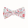Jacob Alexander Men's Merry Christmas Santa Claus and Friends Traditional Freestyle Self-Tie Bow Tie - 3 of 3