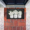 Stupell Industries White Roses in Country Jars Printed Outdoor Door Mat, design by Lettered and Lined, 18"x30" - 3 of 4