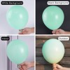 PartyWoo Balloons Mint Pastel Teal 36 18 12 10 5 Inch 100 pcs - 3 of 4