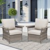 Buenhomino Outdoor Patio All-Weather Wicker Furniture Set - 3 of 4