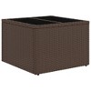vidaXL 11 Piece Garden Sofa Set with Cushions Brown Poly Rattan - Brown and Red With Table - 4 of 4