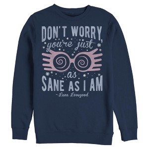Mens Harry Potter Luna You’re Just As Sane as I Am Sweatshirt - 1 of 4