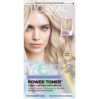 L'Oreal Paris Feria Power Toner Long Lasting Anti-Brass Toner - Pearl Blonde 9V - 1 fl oz