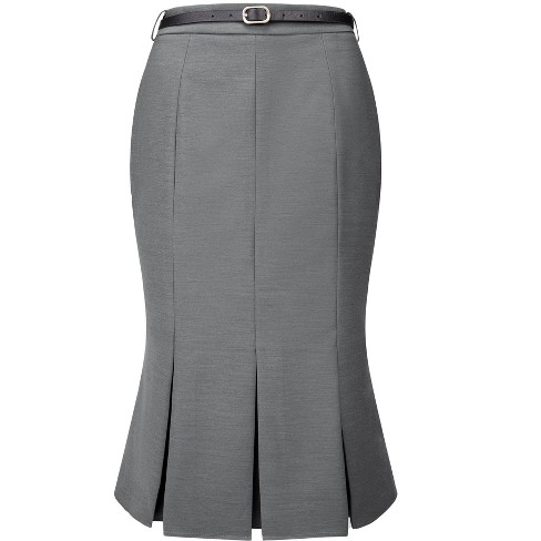 Gray skirt fancy best sale