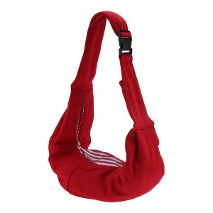 Unique Bargains Pet Sling Carrier Adjustable Pet Sling Red - 1 of 4