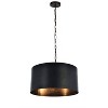Elegant Lighting Miro Collection Pendant D20 H11.75 Lt:3 Vintage Black Finish - 3 of 4