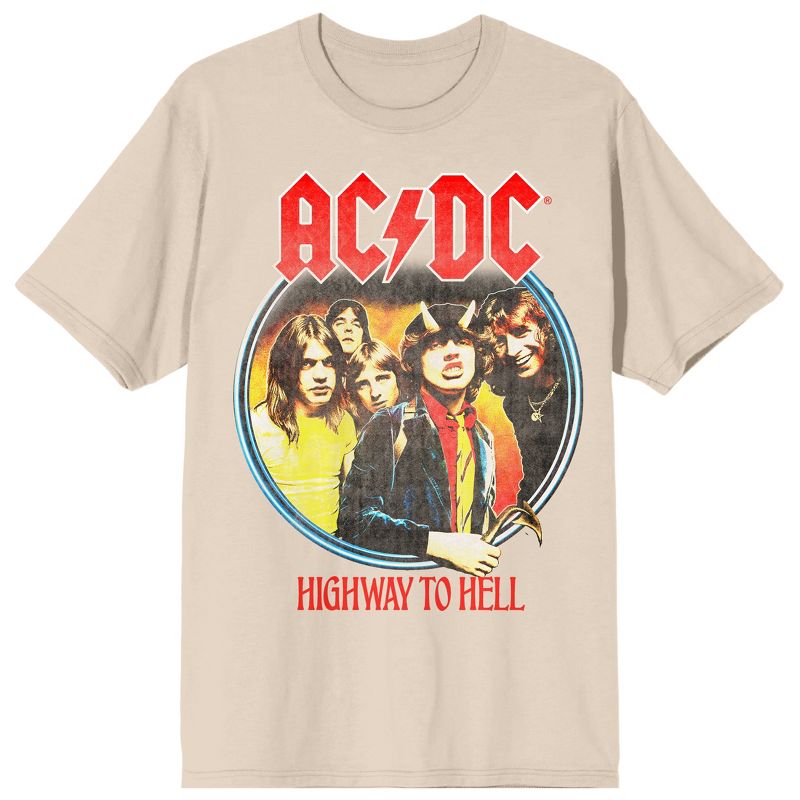 ACDC Highway To Hell Crew Neck Short Sleeve Tofu Women's T-shirt, 1 of 3