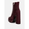 Dryday Diamante Zip Up Block Heel Boots Women - 3 of 4