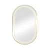 Oval Medicine Cabinet Mirror Bathroom Mirror with Storage and LDE,  Wall Mounted Medicine Mirror Cabinet for Bathroom, Living Room, Bedroom Wall Decor - 4 of 4