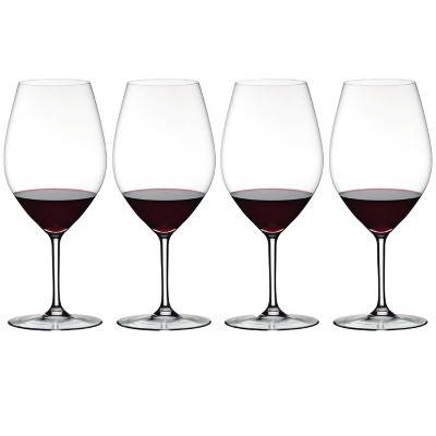 Riedel 6408/01 Ouverture Double Magnum Crystal Dishwasher Safe Stemmed Multifunctional Wine Glasses, 35 Ounce Capacity (4 pack)