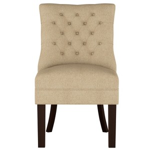 Winslow Tufted Back Chair Aiden Almond - Threshold , Aiden Brown