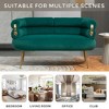 NicBex Upholstered Loveseat Sofa Modern 2 Seater Sofas with Curved Backrest and Metal Legs Suitable for Small Space,Living Room,Office - 4 of 4