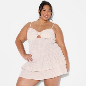 Women's Game Day Smocked Mini Skater Dress - Wild Fable™ - 1 of 3
