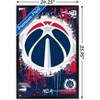 Trends International NBA Washington Wizards - Maximalist Logo 23 Framed Wall Poster Prints - 3 of 4