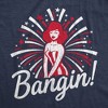 Mens Bangin T Shirt Funny 4th of July Independance Day Fireworks Patriotic Graphic Tee - Crazy Dog Men's T Shirt - 2 of 4
