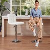 COMHOMA Bar Stools Set of 2/4,  Modern PU Leather Swivel Adjustable Counter Bar Stool - 2 of 4