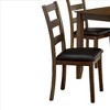 Royal Hampton 5 Piece Dining Table Set with Leatherette Seating, Brown - 2 of 4