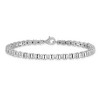 Black Bow Jewelry .50 Cttw Classic Illusion Diamond Tennis Bracelet in Silver - 7 Inch - 3 of 4